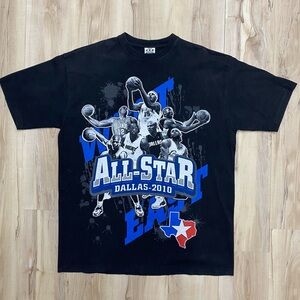 Y2K Kobe Bryant vs Lebron Jame NBA 2010 All Star Game Dallas Shirt Size 2XL